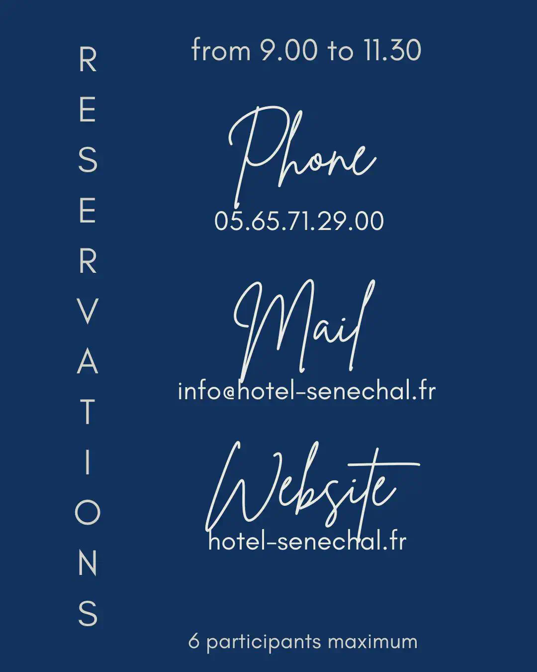 Reservations