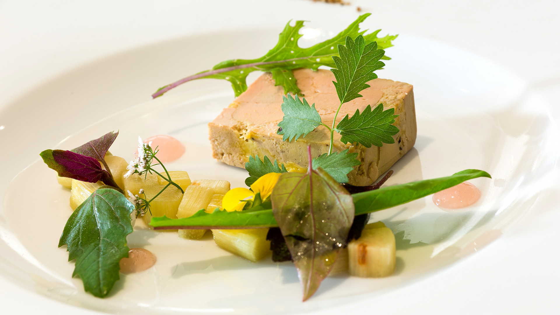 pièce de viande dressée dans une assiette blanche , hôtel de charme Aveyron, Le Sénéchal